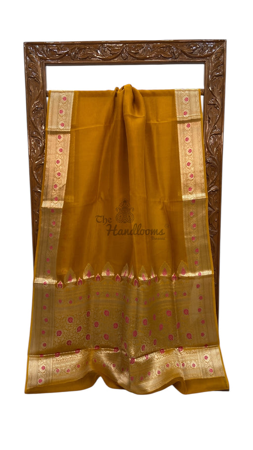 Pure Kora Silk Handloom Banarasi Saree - The Handlooms