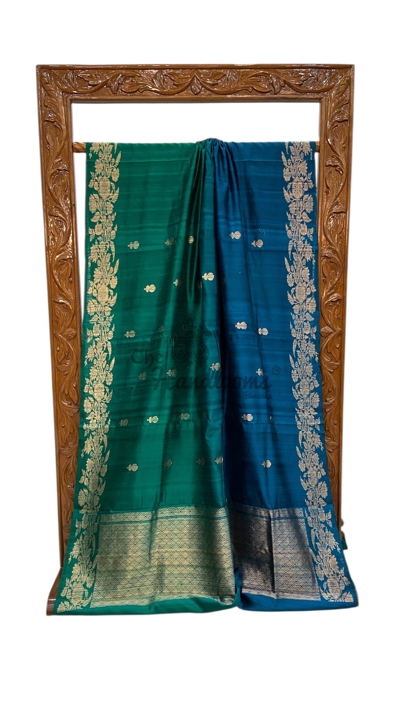 Pure Raw Silk Handloom Banarasi Saree - The Handlooms