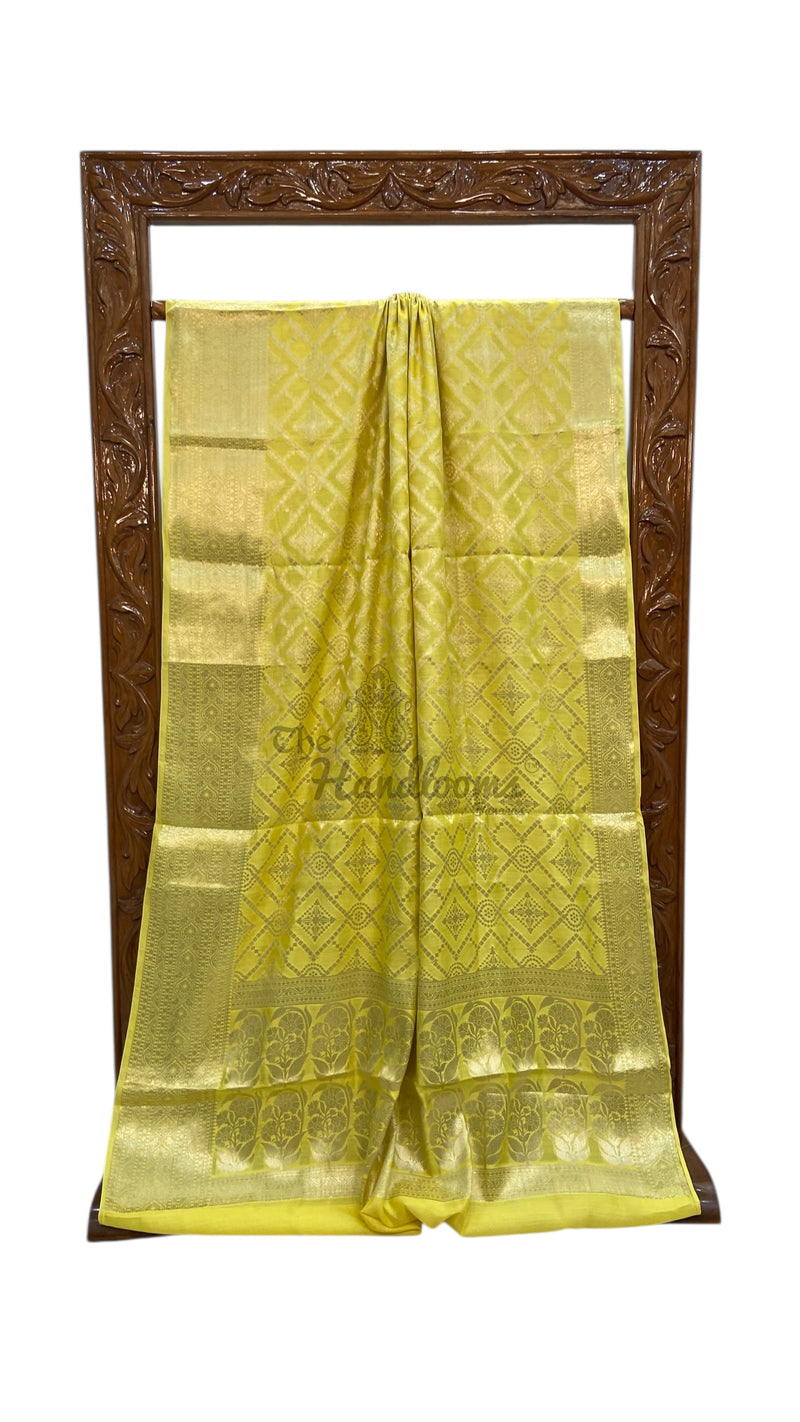 Pure Chiniya Silk Khaddi Handloom Banarasi Saree