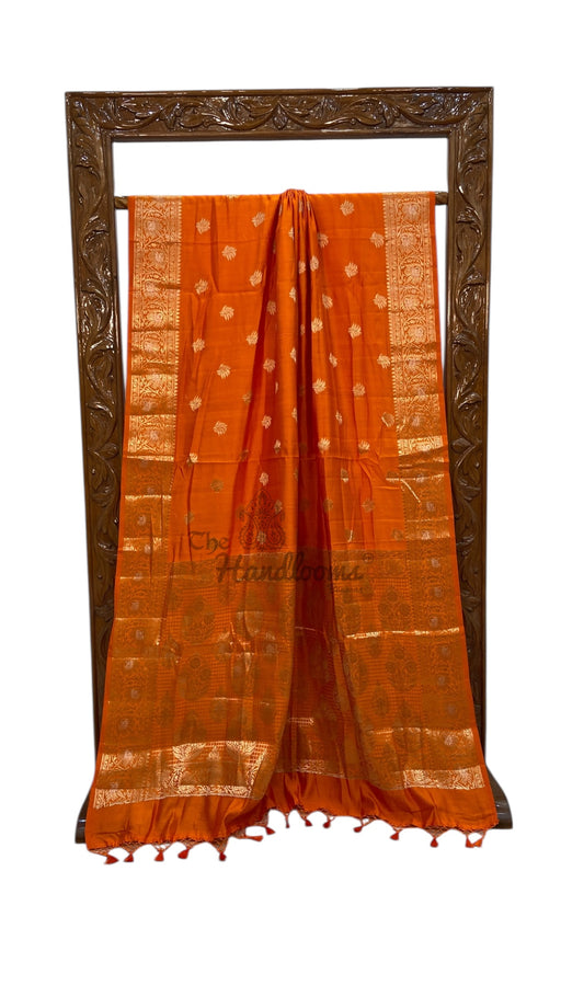 Pure Chiniya Silk Handloom Banarasi Saree - The Handlooms