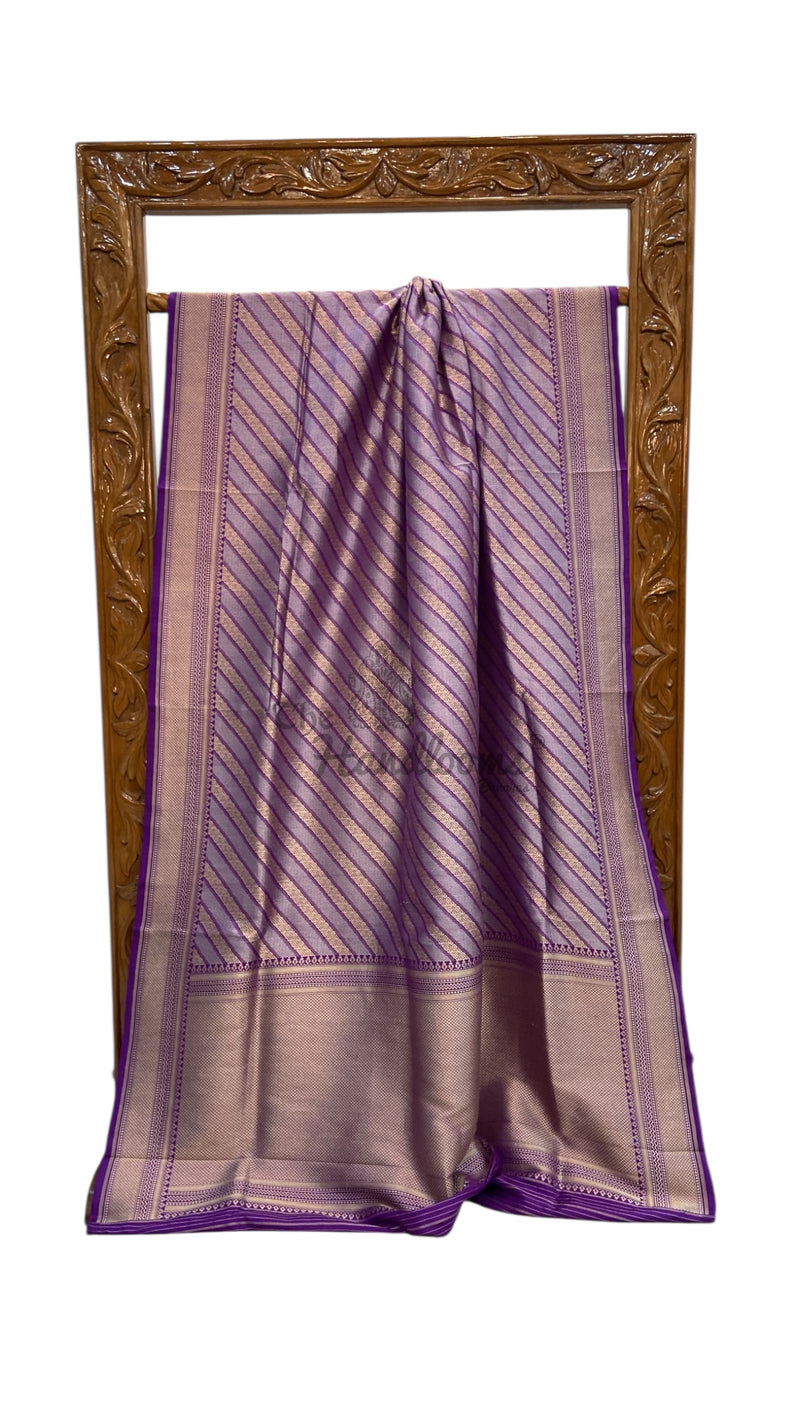 Pure Katan Silk Banarasi Handloom Saree - All Over Sona Roopa Jaal Work - The Handlooms