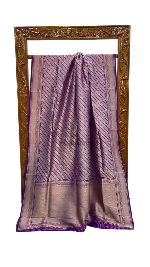Pure Katan Silk Banarasi Handloom Saree - All Over Sona Roopa Jaal Work - The Handlooms