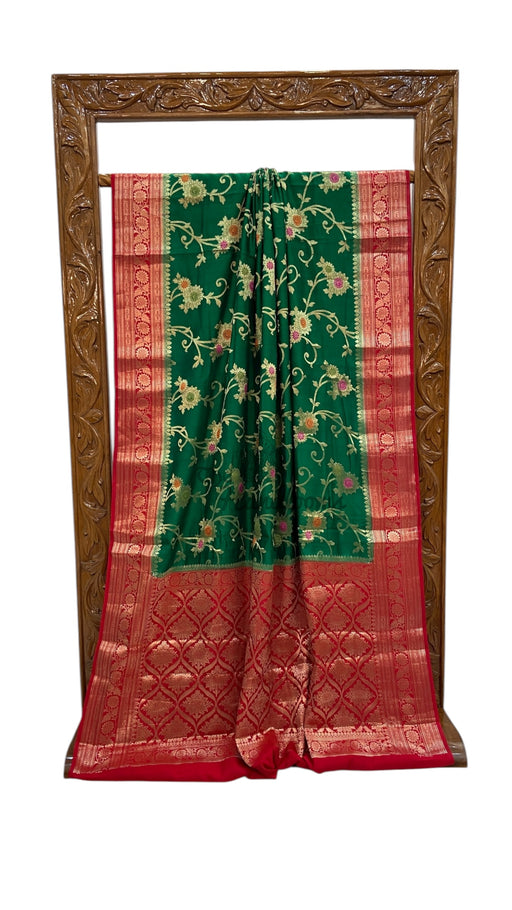 Pure Chiniya Silk Handloom Banarasi Saree - The Handlooms