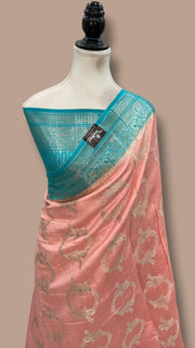 Pure Chiniya Silk Handloom Banarasi Saree - The Handlooms