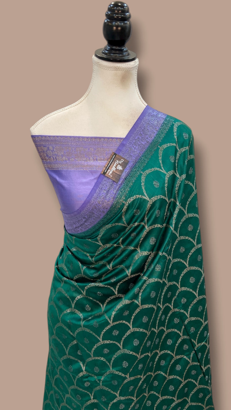 Pure Chiniya Silk Handloom Banarasi Saree - The Handlooms