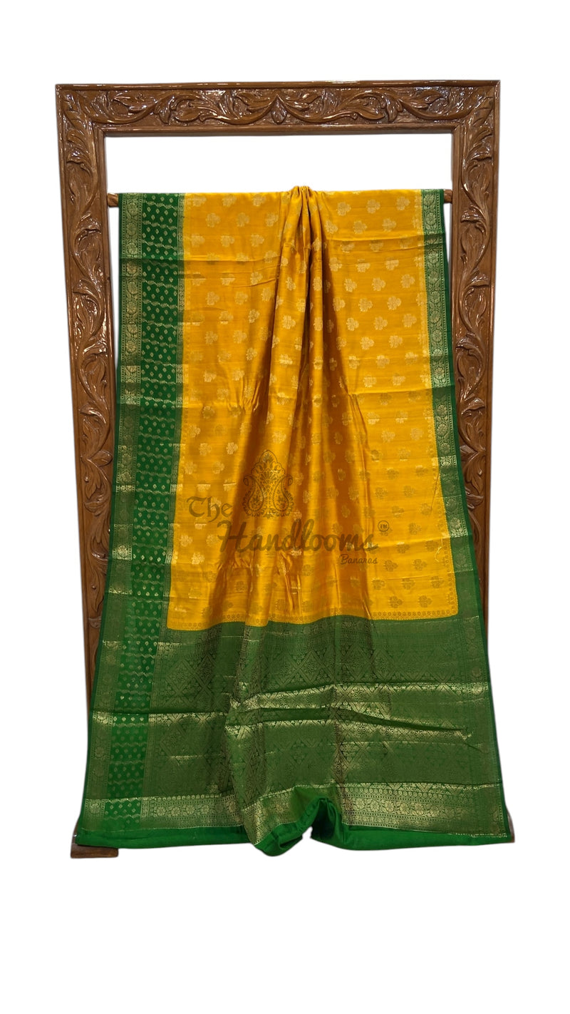 Pure Chiniya Silk Handloom Banarasi Saree - The Handlooms