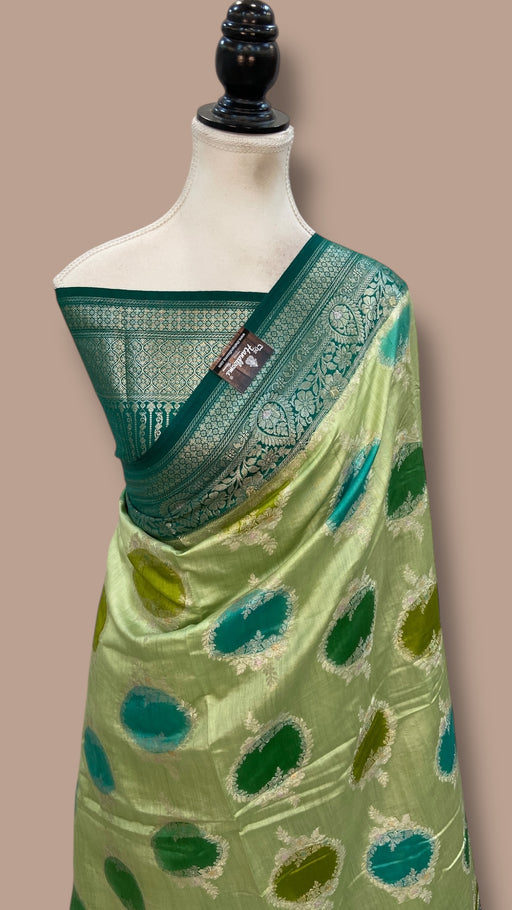 Pure Chiniya Silk Handloom Banarasi Saree - The Handlooms