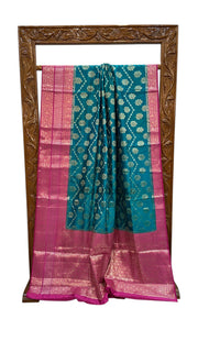 Pure Chiniya Silk Handloom Banarasi Saree - The Handlooms