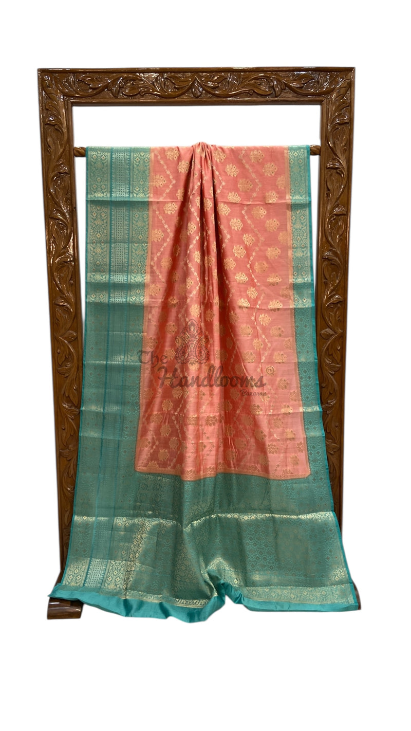 Pure Chiniya Silk Handloom Banarasi Saree - The Handlooms