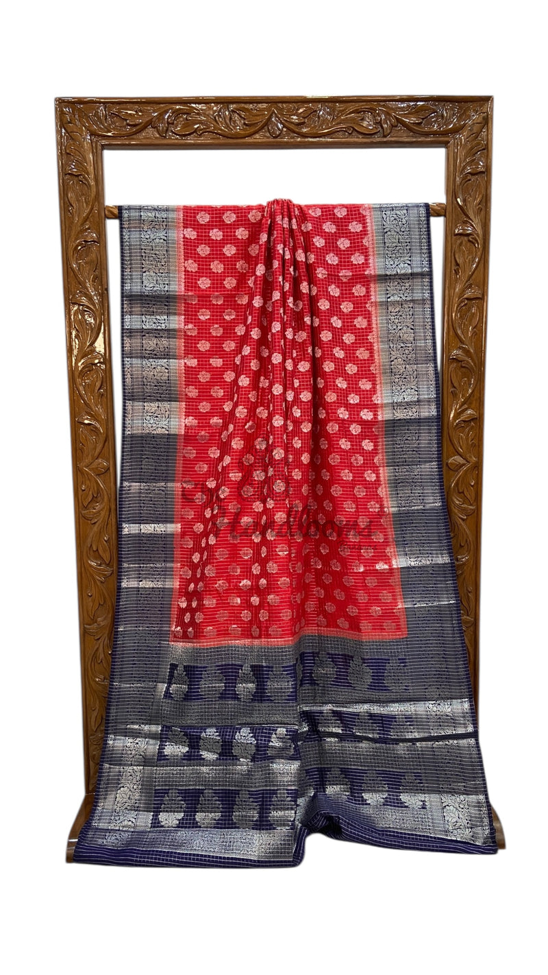 Pure Chiniya Silk Handloom Banarasi Saree - The Handlooms