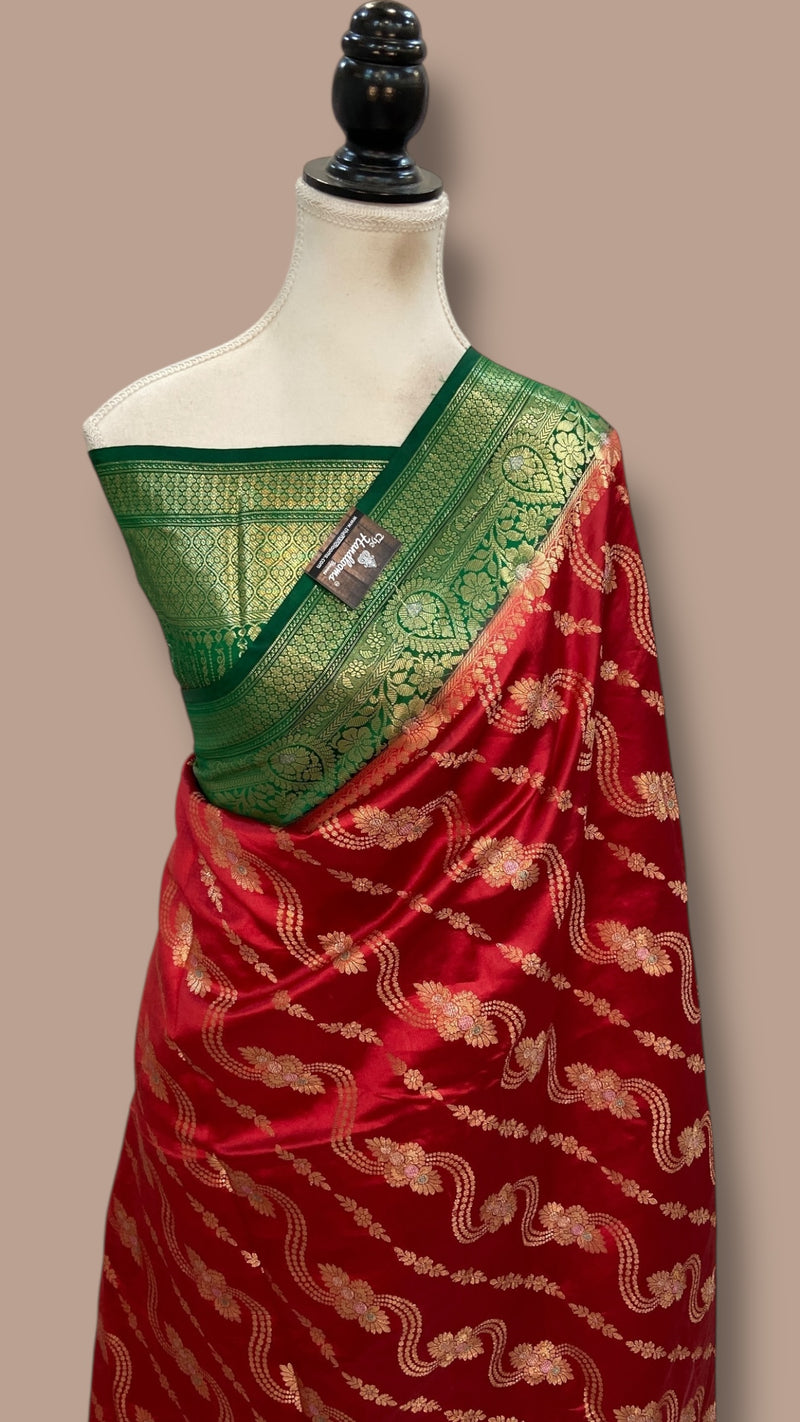 Pure Dupion Silk Banarasi Saree
