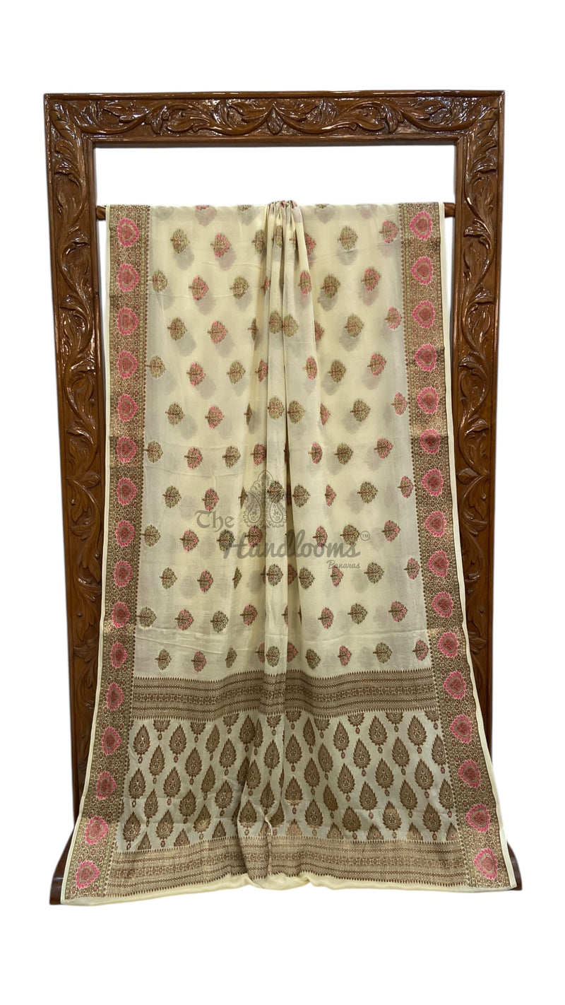 Pure Chiffon Khaddi Banarasi Saree