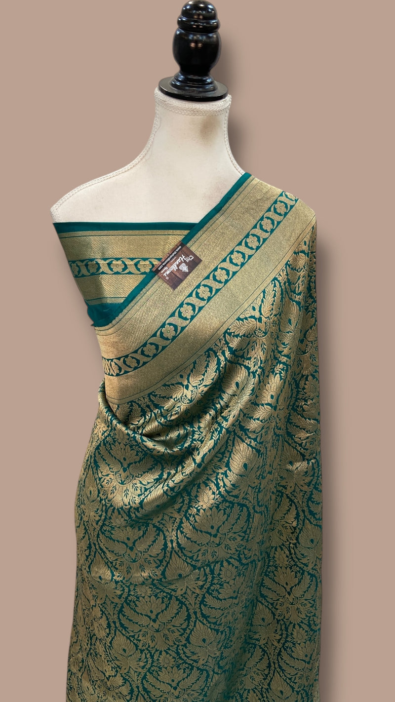 Pure Katan Silk Banarasi Handloom Saree - Tanchui Brocade