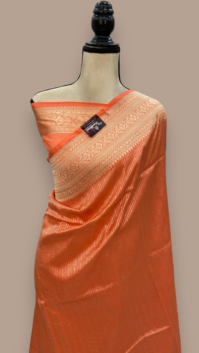 Pure Katan Silk Banarasi Handloom Saree - Tanchui Brocade