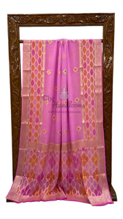 Pure Chiffon Khaddi Banarasi Saree - The Handlooms