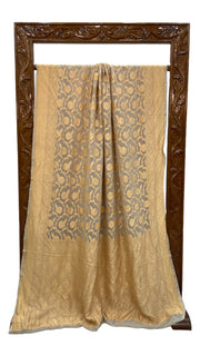 Khaddi Georgette Banarasi Saree - Gold zari - The Handlooms