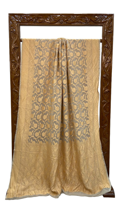 Khaddi Georgette Banarasi Saree - Gold zari