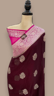 Pure Georgette Banarasi Saree - The Handlooms