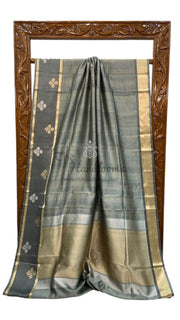 Pure Mango Silk Banarasi Handloom Saree - The Handlooms