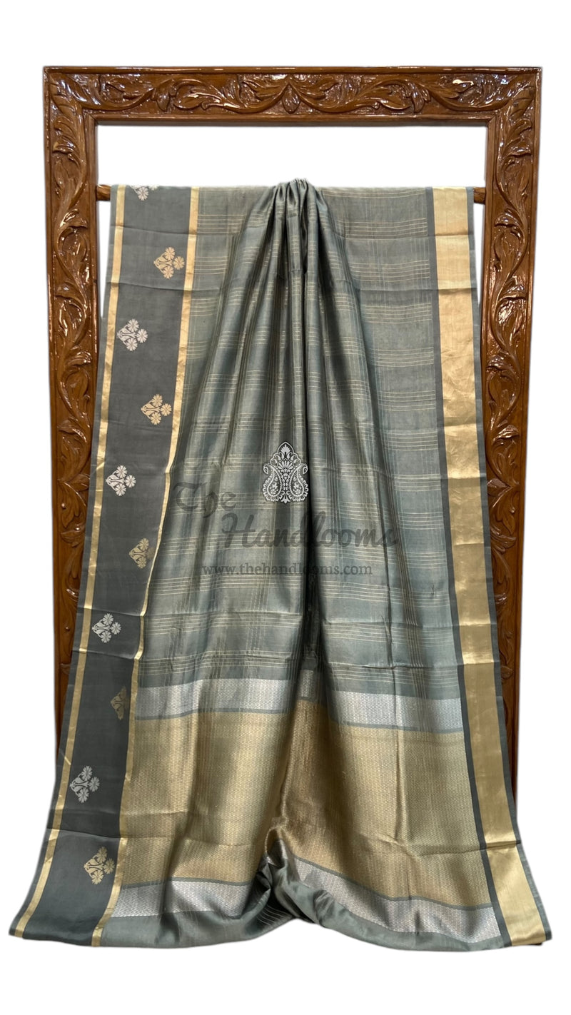 Pure Mango Silk Banarasi Handloom Saree - The Handlooms