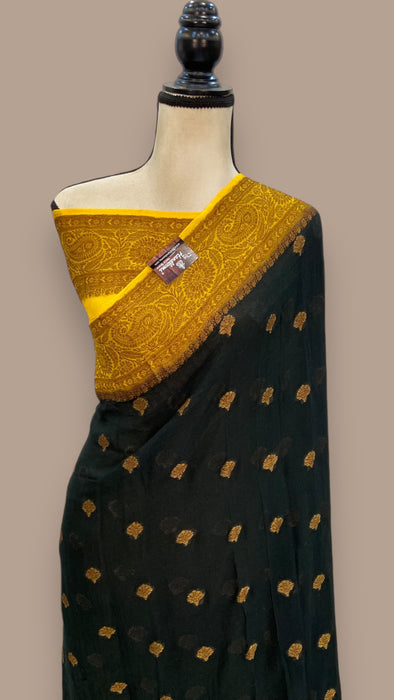 Pure Chiffon Khaddi Banarasi Saree