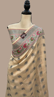 Pure Chanderi Handloom Banarasi Saree - The Handlooms