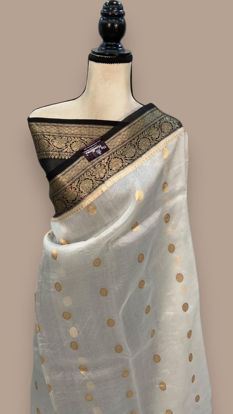 Pure Kora Handloom Banarasi Saree - The Handlooms