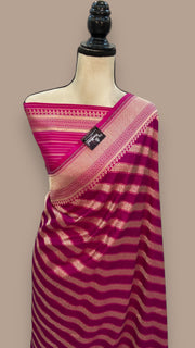 Pure Katan Silk Banarasi Handloom Saree - Tanchui Brocade - The Handlooms