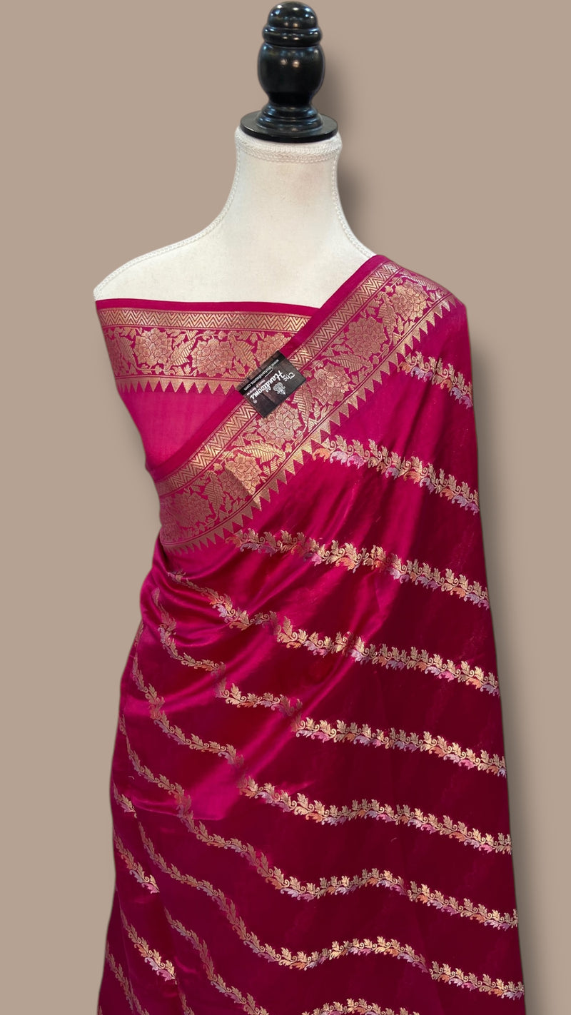 Pure Mango Silk Handloom Banarasi Saree - The Handlooms