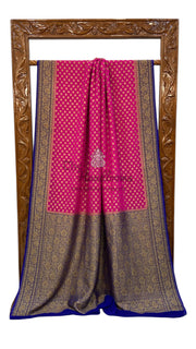 Khaddi Georgette Handloom Banarasi Saree -  Antique zari - The Handlooms
