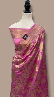 Pure Chiniya Silk Khaddi Handloom Banarasi Saree - The Handlooms