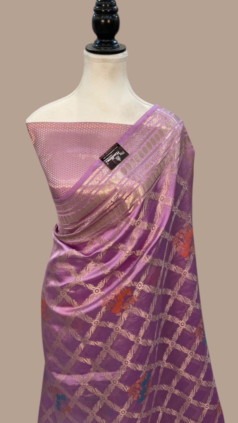 Pure Mango Silk Banarasi Handloom Saree - The Handlooms