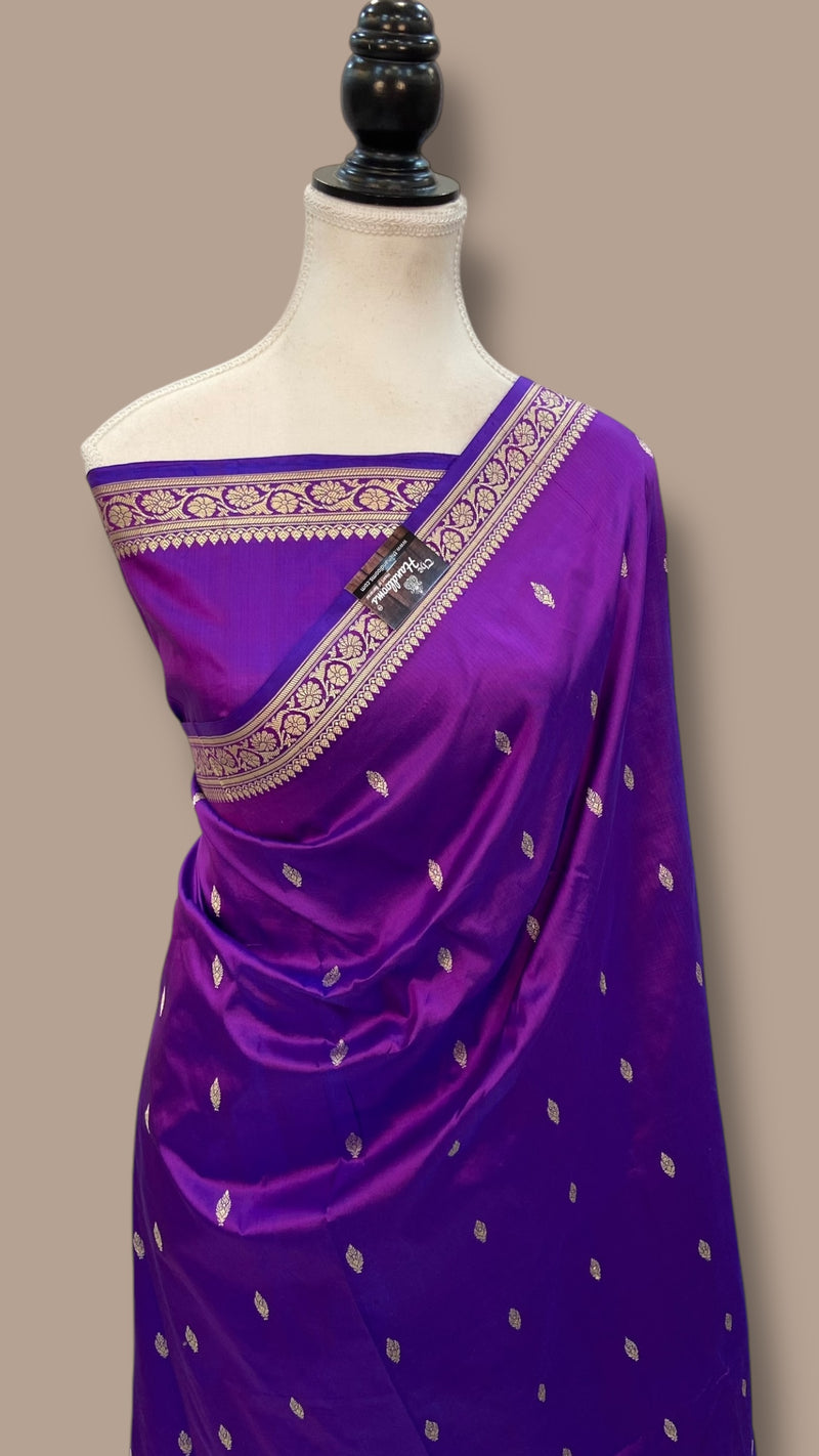 Pure Katan Silk Banarasi Handloom Saree - The Handlooms