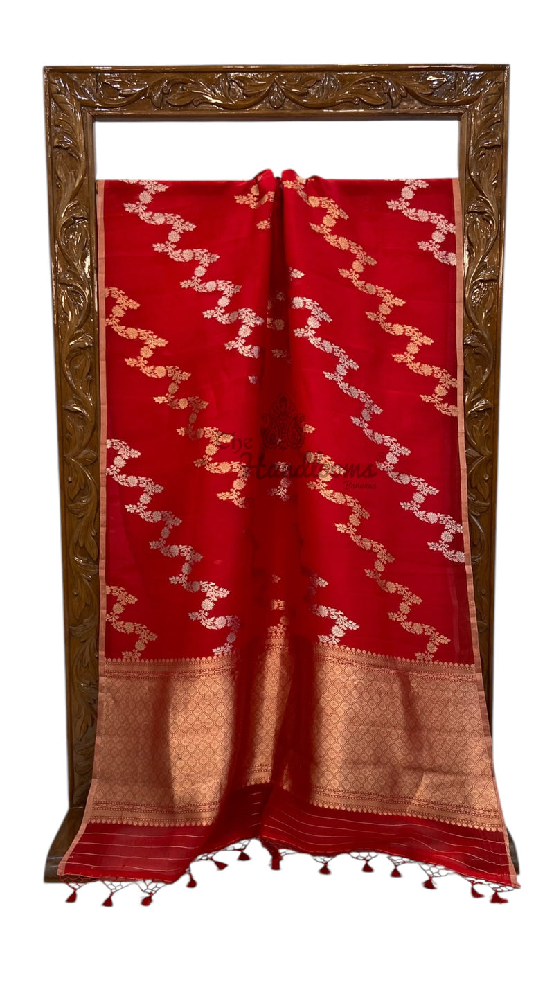 Pure Kora Handloom Banarasi Saree - The Handlooms