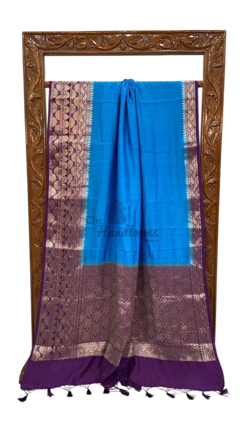 Pure Chiniya Silk Khaddi Handloom Banarasi Saree - The Handlooms