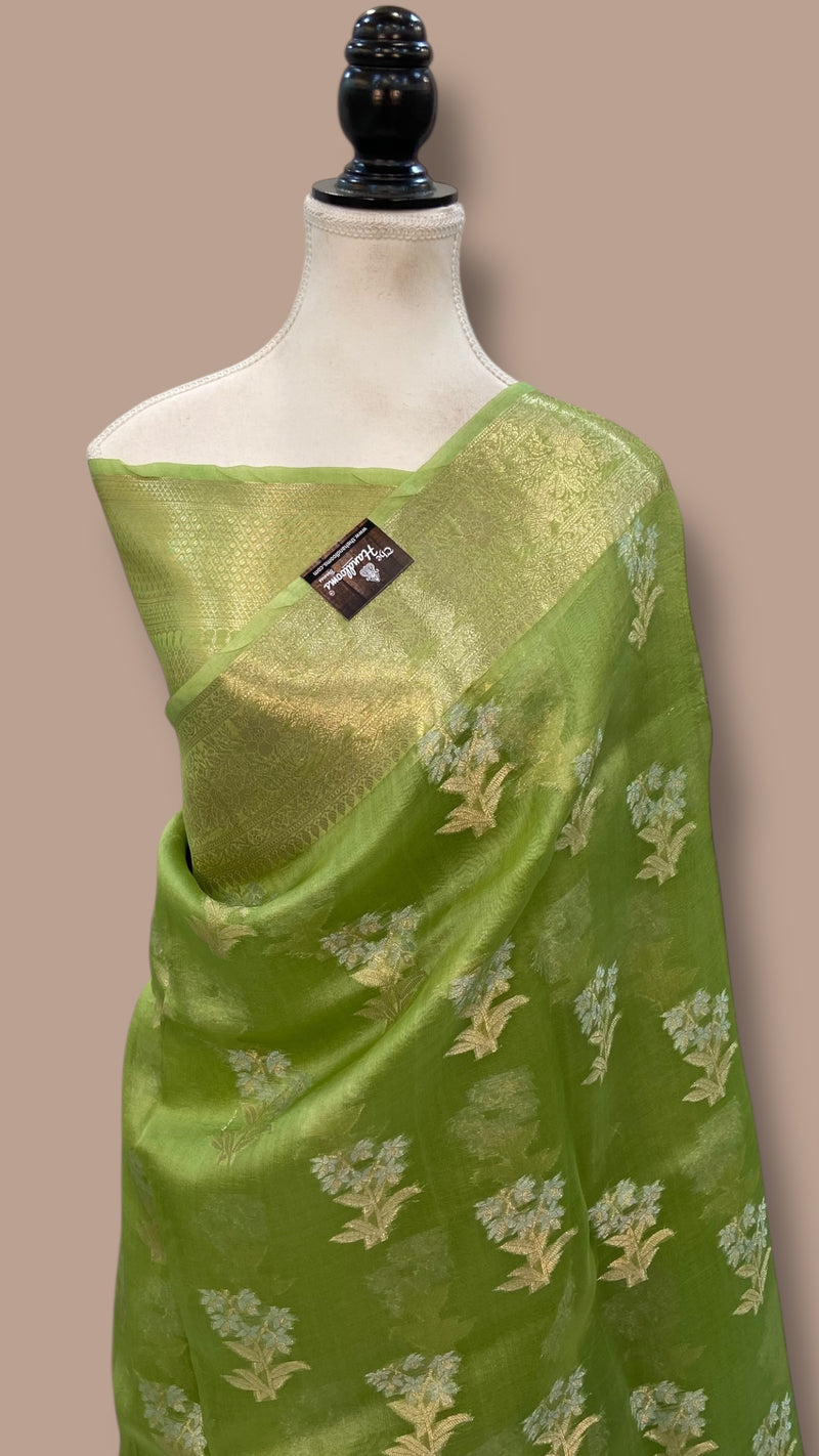 Pure Kora Handloom Banarasi Saree - The Handlooms