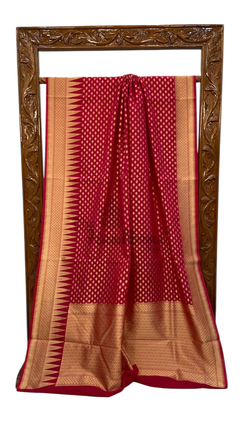 Italian Moonga Silk Handloom Banarasi Saree - The Handlooms