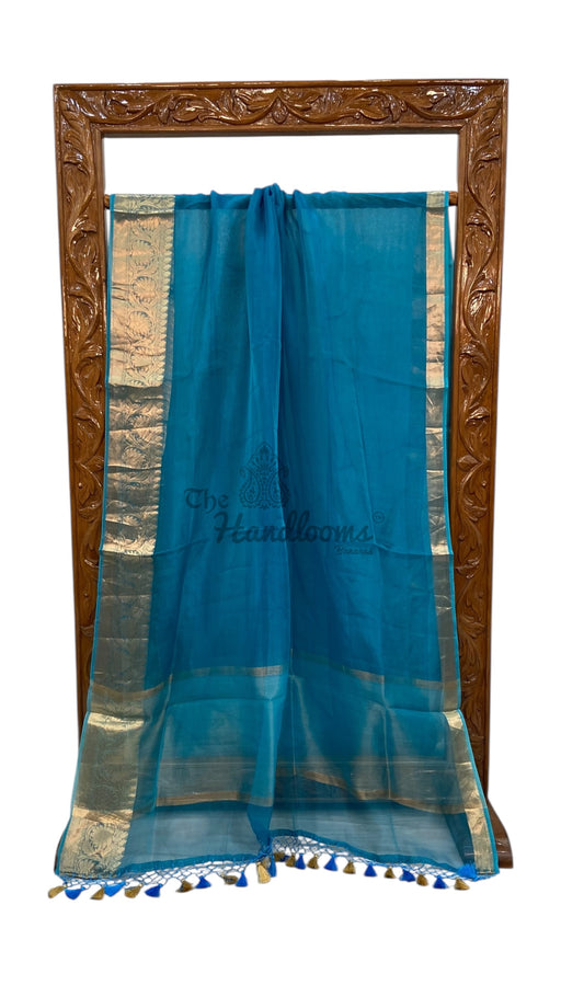 Pure Kora Tissue Handloom Banarasi Saree - The Handlooms