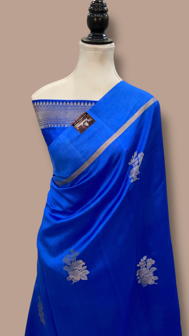 Pure Mango Silk Banarasi Handloom Saree - The Handlooms