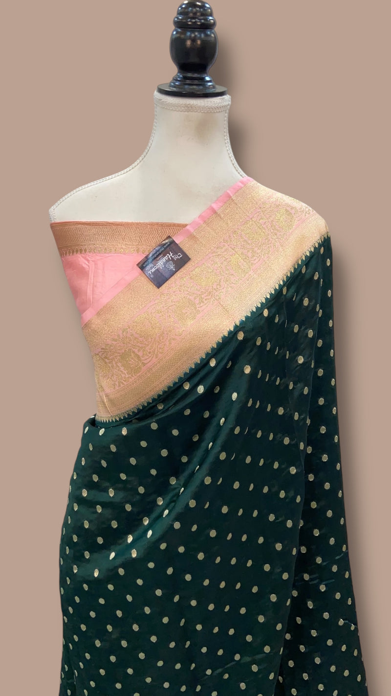 Pure Chiniya Khaddi Handloom Banarasi Saree - The Handlooms