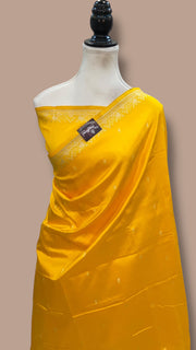 Pure Katan Silk Reshmi Zari Banarasi Handloom Saree - The Handlooms