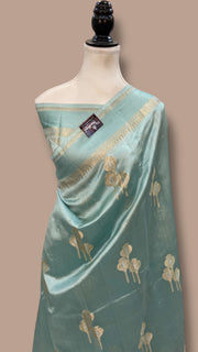 Pure Mango Silk Banarasi Handloom Saree - The Handlooms