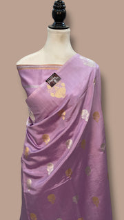 Pure Katan Silk Banarasi Handloom Saree - All over Kadua Motifs - The Handlooms