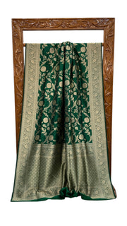 Pure Katan Silk Banarasi Handloom Saree - All Over Jaal Work - The Handlooms