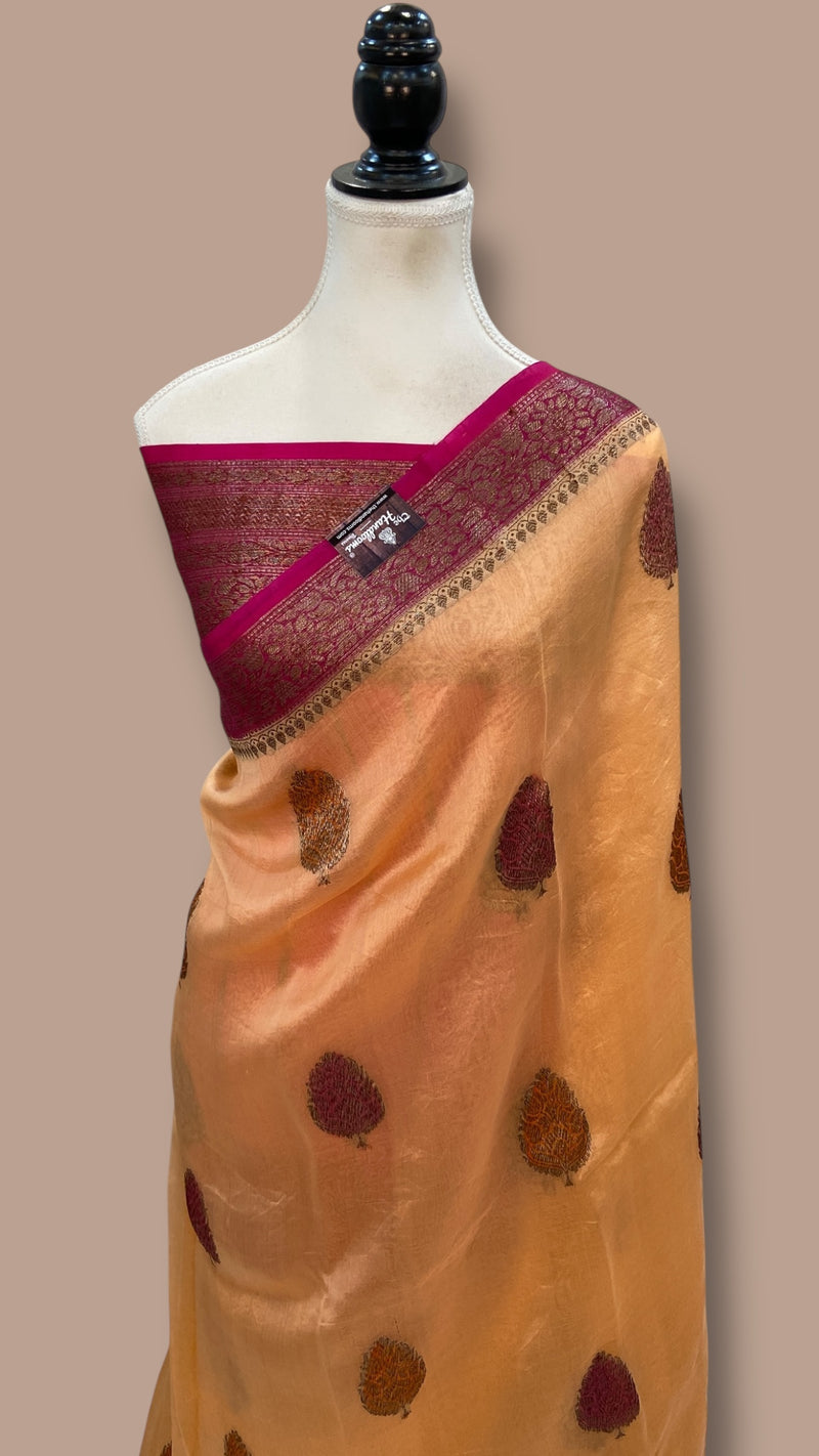 Pure Kora Handloom Banarasi Saree - The Handlooms