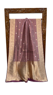 Pure Katan Silk Banarasi Handloom Saree - All Over Kadua Motifs - The Handlooms