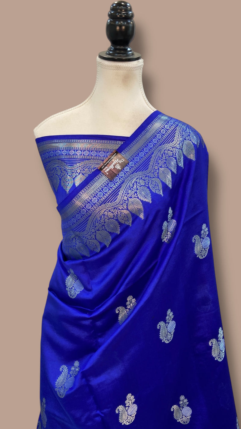 Pure Mango Silk Banarasi Handloom Saree - The Handlooms