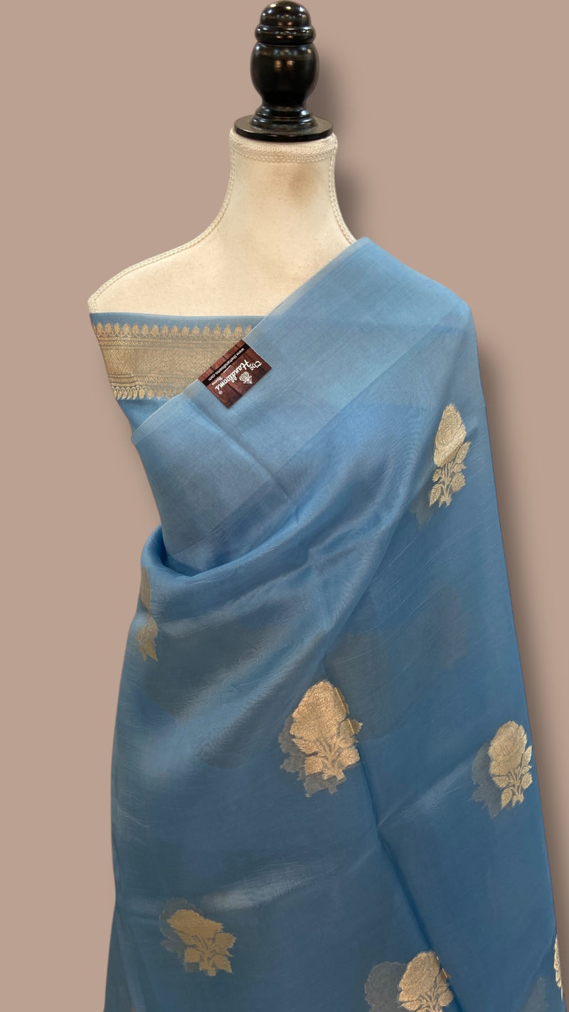 Pure Kora Handloom Banarasi Saree - The Handlooms