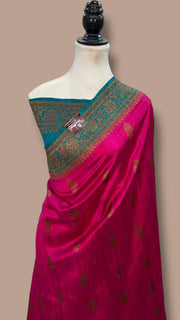 Pure Raw Silk Handloom Banarasi Saree - The Handlooms