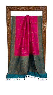 Pure Raw Silk Handloom Banarasi Saree - The Handlooms